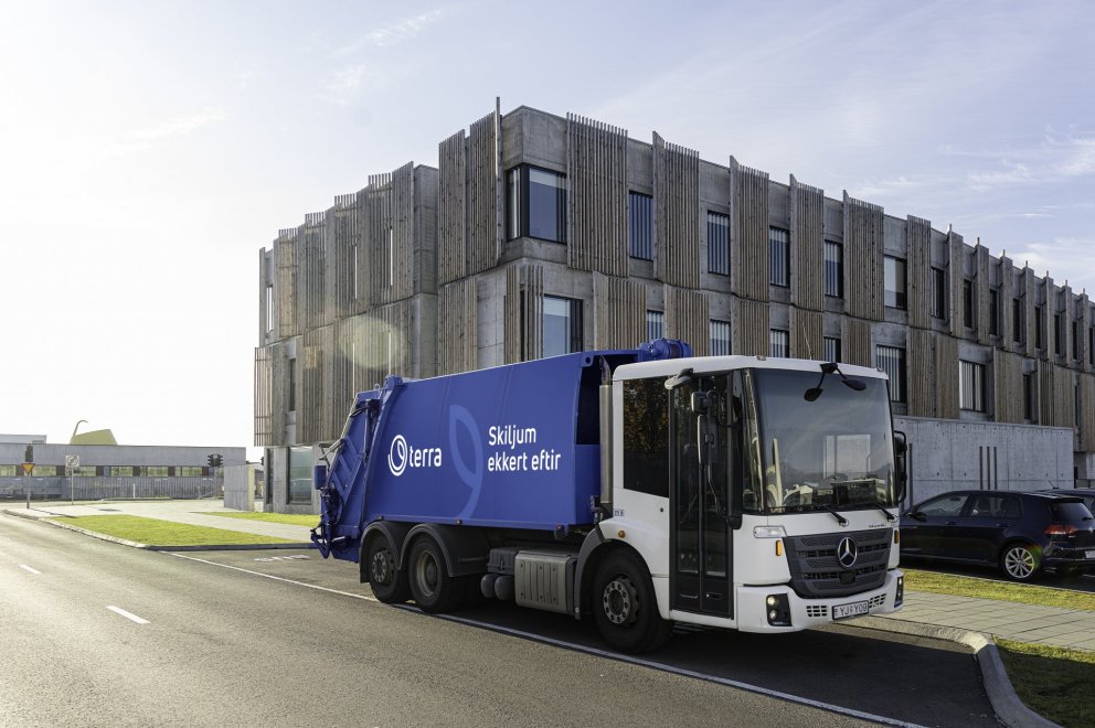 Seinkun á losun á endurvinnslutunnu