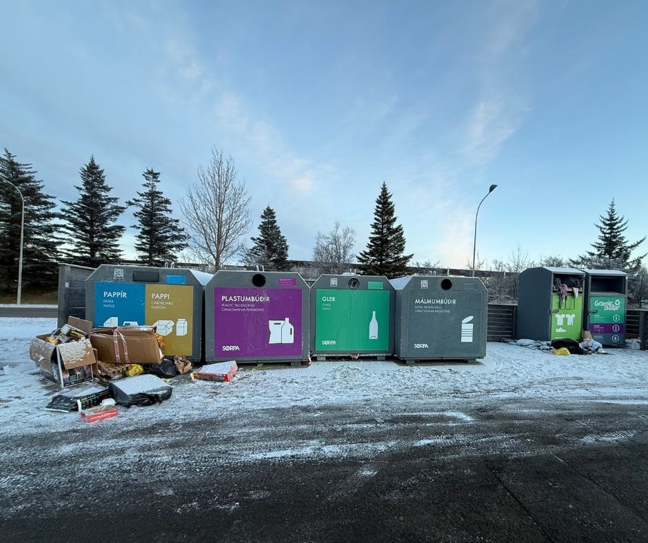 Góð umhirða við grenndargáma