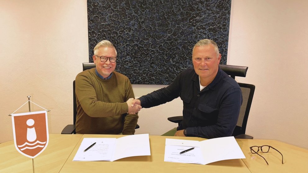 Valgeir Baldursson forstjóri Terra og Þór Sigurgeirsson bæjarstjóri Seltjarnarnesbæjar