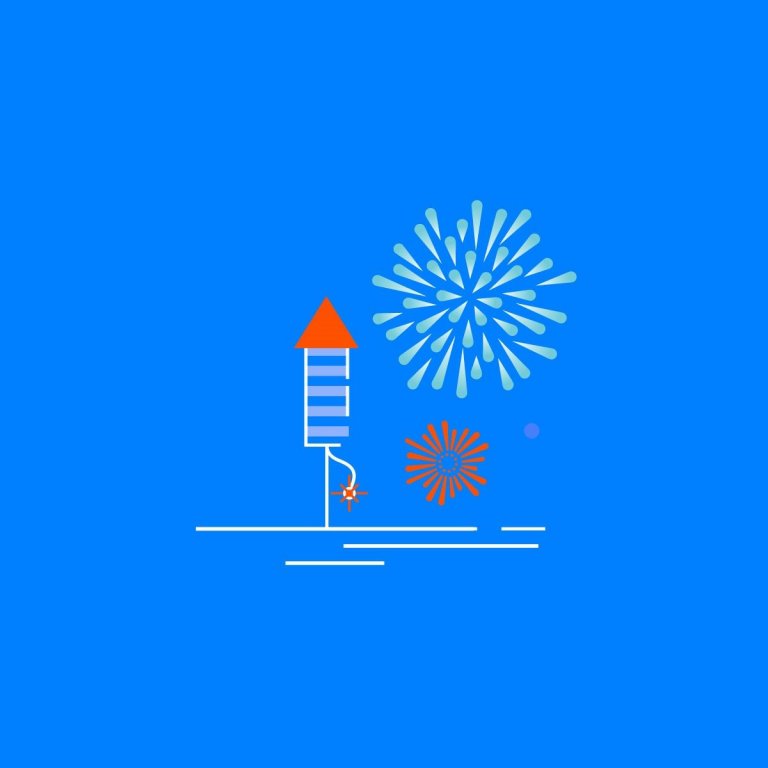 Plokkum öll flugeldaruslið