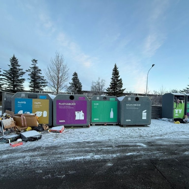 Góð umhirða við grenndargáma