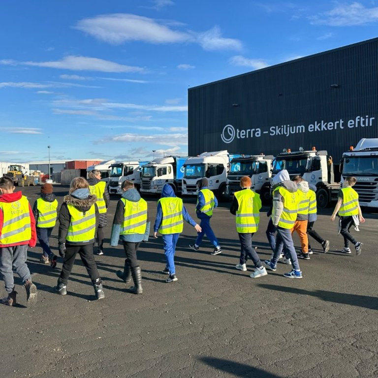 Heimsókn frá nemum í Setbergsskóla